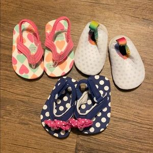 Baby summer shoe lot